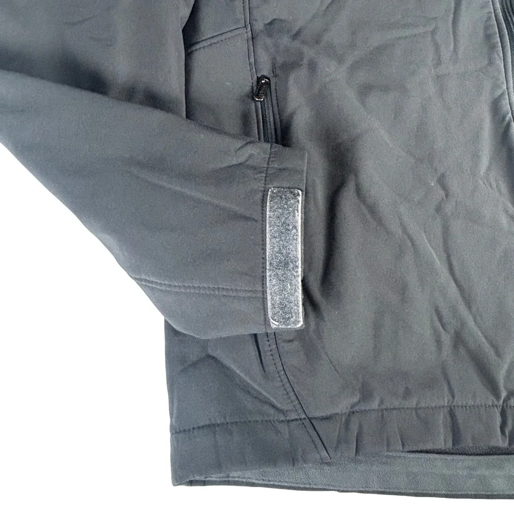 Tumi T-Tech Softshell Jacket Dark Gray Full Zip Fleece Lined Water Resistant M